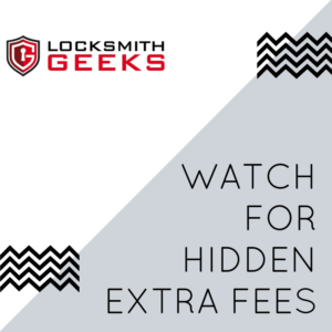 mobile locksmiths often try to charge hidden fees